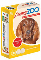 Доктор Zoo для собак со вкусом сыра, 90 таблеток